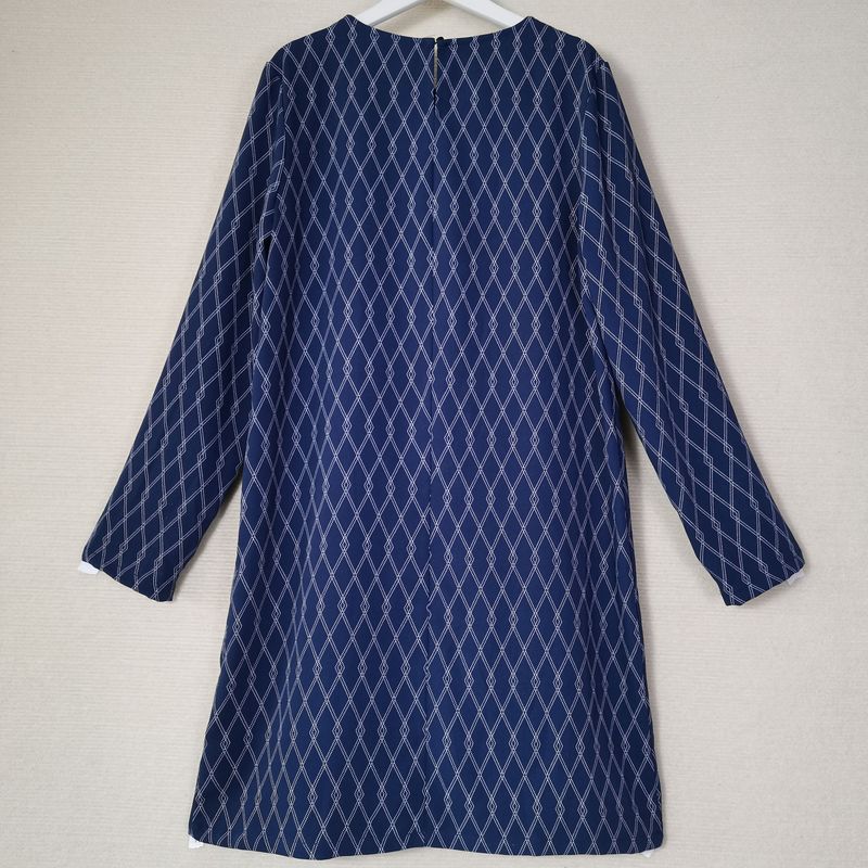 Original Order Leftover Stock round Neck Long Sleeves Pullover Dress Women's Mid Length Long Length Stylish Slim Looking Spring & Fall Mom Wear