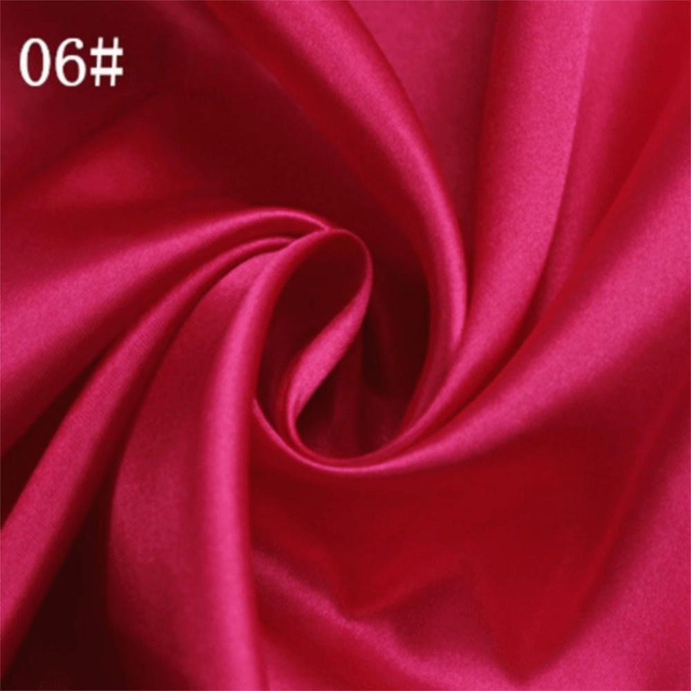 DIY 150*100cm Satin Fabric Handmade Solid Color Sewing Material Imitation Silk Lining Silk Satin For Clothing Gift Box