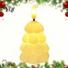Decorative Christmas Desk Lamps Tree Shaped Flameless LED Candles, Battery Operated Flickering Candle Warm White Lighting Light, Holiday Desktop