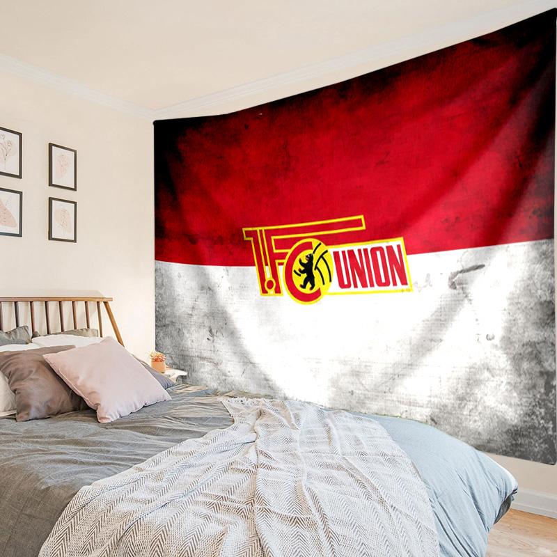 Union Football Emblem Tapestry, Unique Design Tapestry, Wall Decor for Bedroom,Livingroom, Playroom,Heartwarming Fan Holiday Gifts