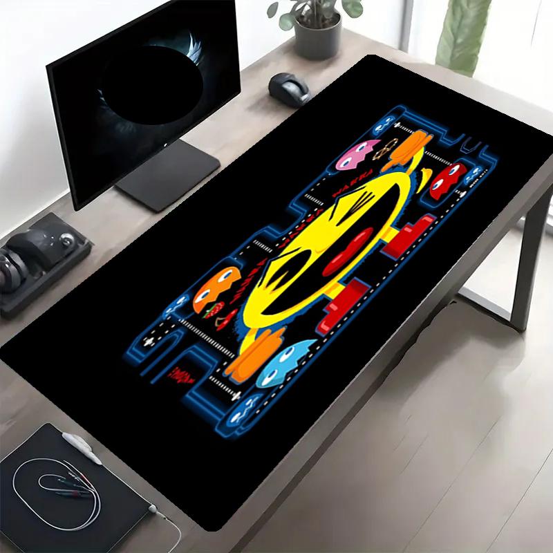 PAC Print Mouse Pad, Anti‑Slip Desktop keyboard Mat, for PC Laptop Gaming Working Daily Use, Cool Festival Surprise Gift