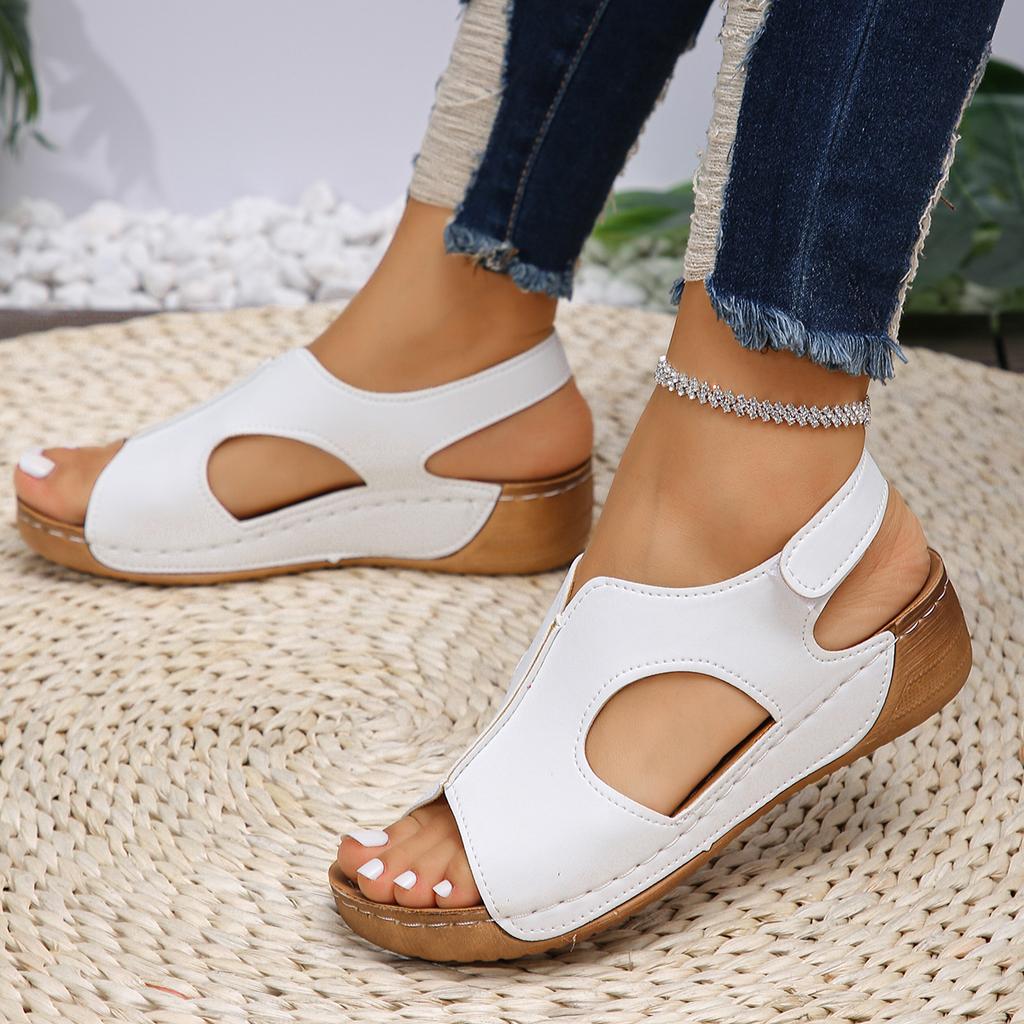 Women Wedges Sandals 2025 Summer New Elegant Outdoor Sandals for Women Walking Soft Female Footwear Sandals Zapatos