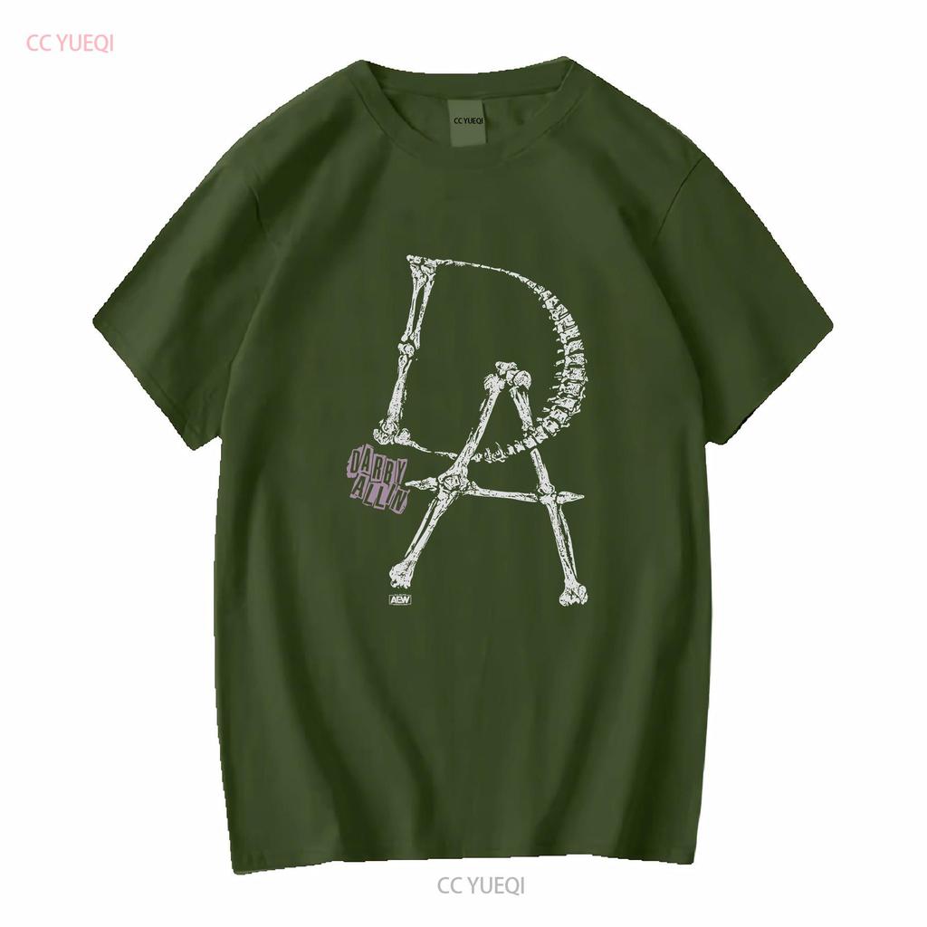 Darby Allin Anpassung AEW Offizielles T-Shirt lange oder kurze Ärmel Vintage Gewaschen Leicht Atmungsaktiv Mann Dehnbar Vielseitig