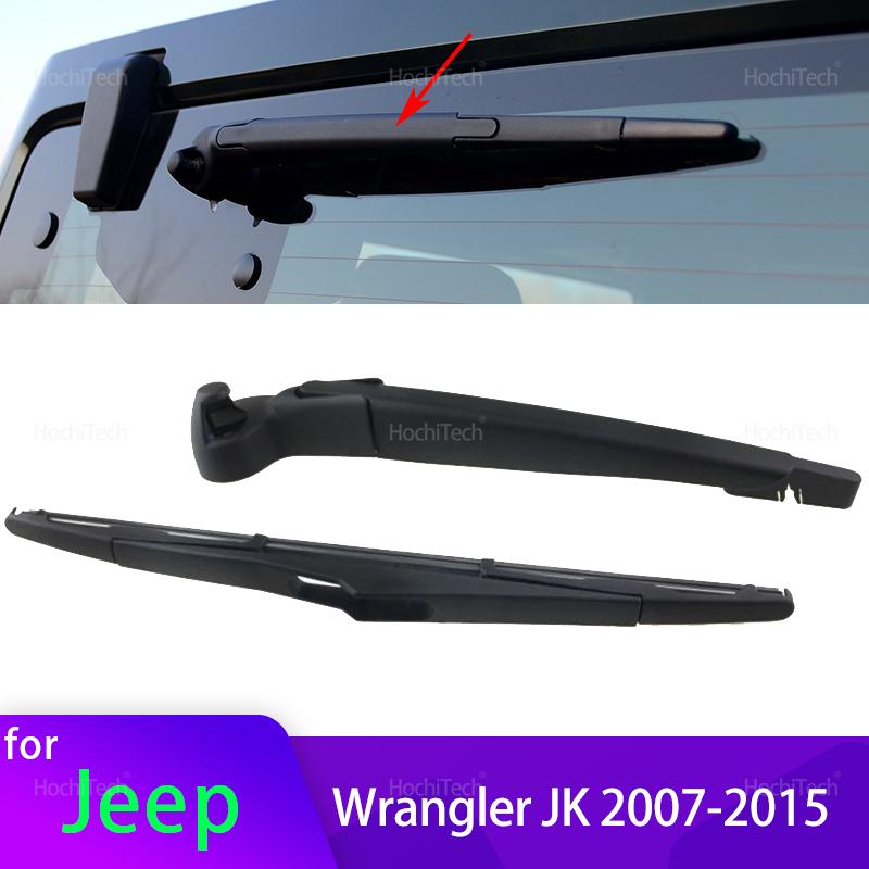 For Jeep Wrangler JK 2007-2015 68002490AB Car Accessories Rear Windshield Windscreen Washer Wiper Arm Blade Set 2010 2011 2012