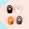 4 Colors Cartoon Cat Paw Brooches Cute Animal Kitten Claw Enamel Pins for Kids Friends Backpack Lapel Badge Fashion Jewelry Gift