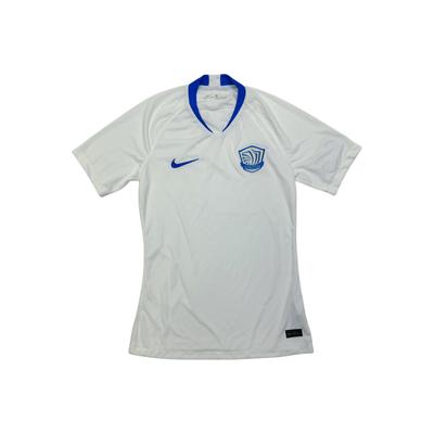 Chinese Super League Shijiazhuang Yongchang Player Edition V-Neck Pullover Comfortable Short Sleeve Football Shirt Men Tops CI5950-104