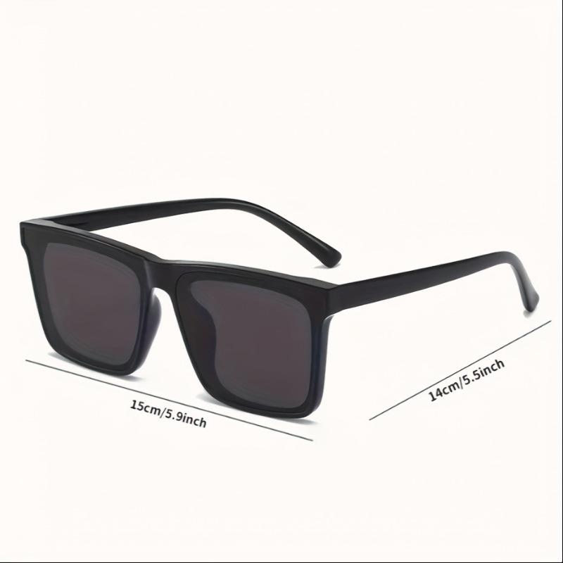 1 Pair of Unisex Casual and Fashionable Black Glasses Lightweight and Fashionable Suitable for Daily Dressing