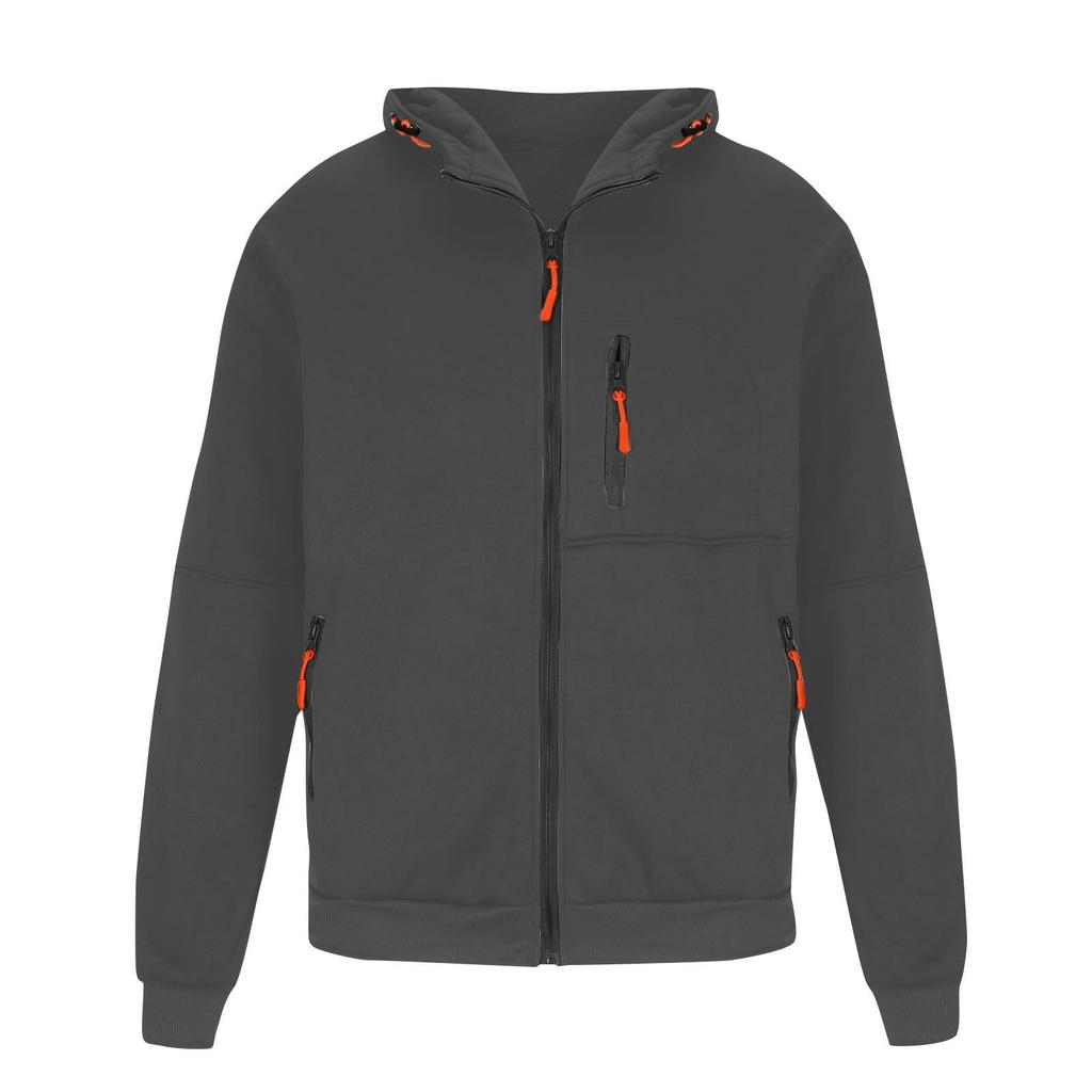 Giacca con cerniera da uomo, giacca cardigan casual retrò a maniche lunghe