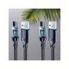 180W ultra fast charging USB A to Type-C cable with LED digital display, matte surface, data synchronization,