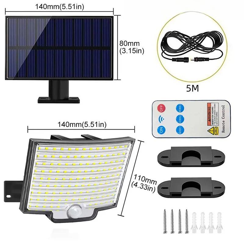 Уличные солнечные светильники, водонепроницаемые и с дистанционным управлением, подходят для раздельных солнечных светильников во дворах и садах