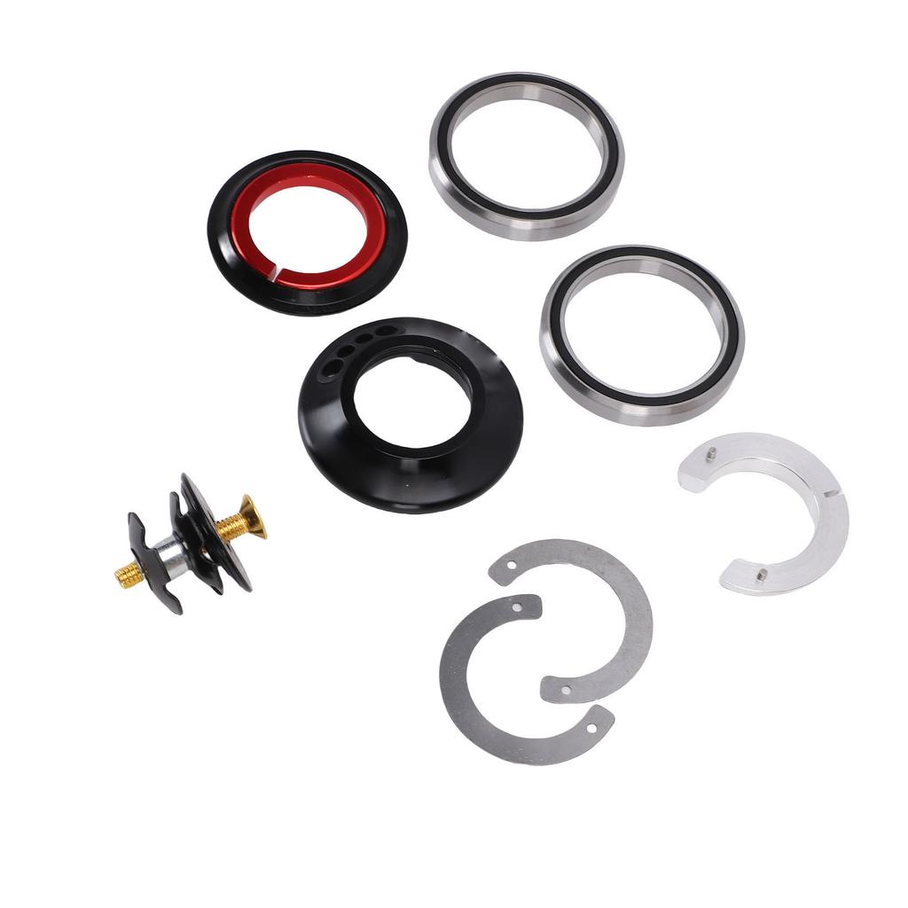   Cable Routing Headset for IS52 Standard Frames, Integrated Design for 28.6mm Upper, 40mm Lower with Nut 6.5mm and CNC Machined Aluminum Alloy Materi
