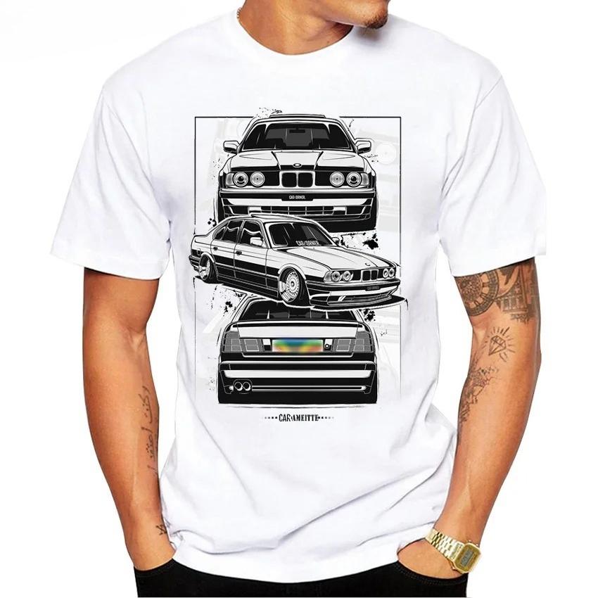 I Love Germany Turbo E34 M5 E36 E30 E92 Fan T-Shirt Men Short Sleeve Hip Hop Boy Casual Tops Funny E28 E30 Car Design White Tees