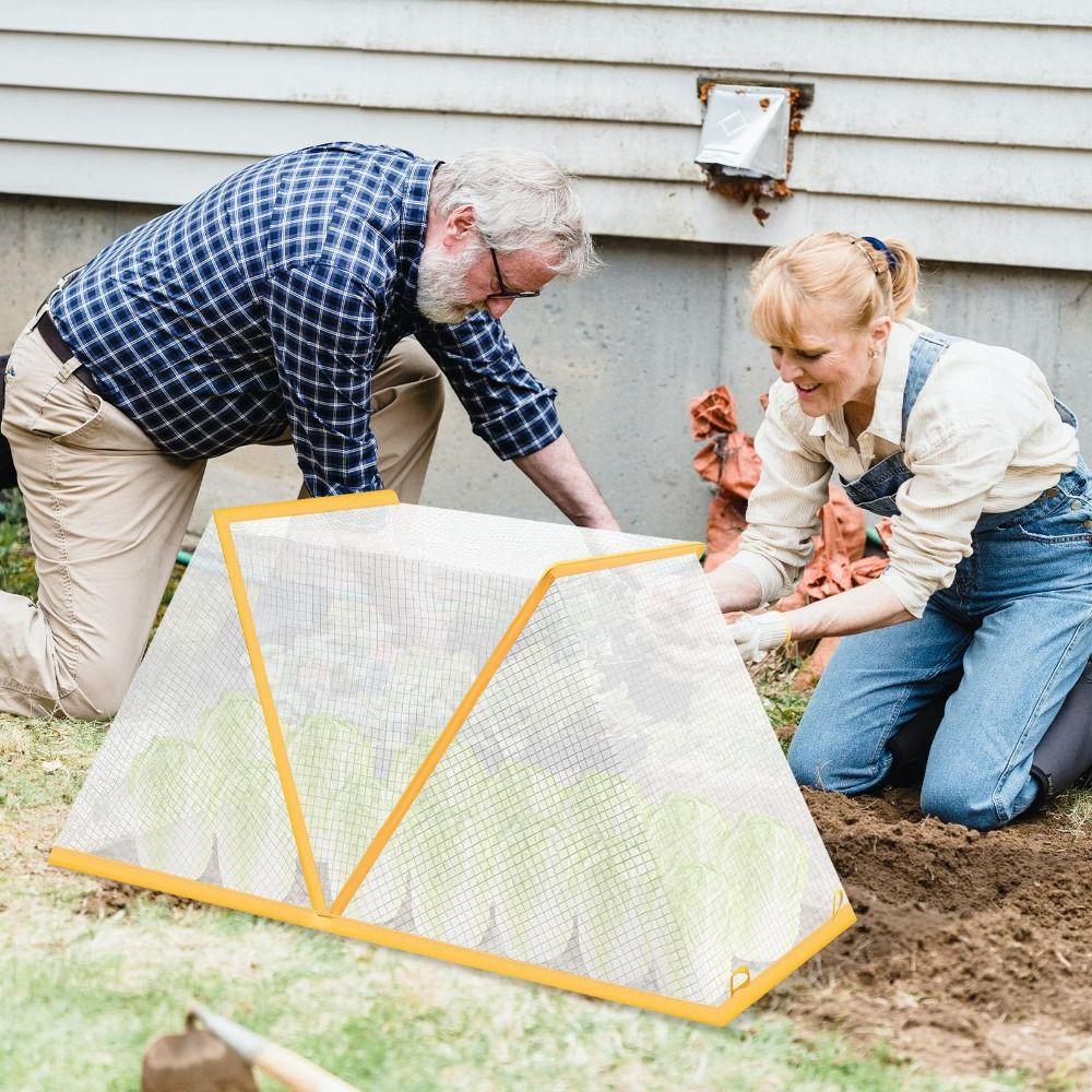 Arch-Shaped Collapsible Insect Netting Foldable Plant Protective Cover  Indoor & Outdoor Use