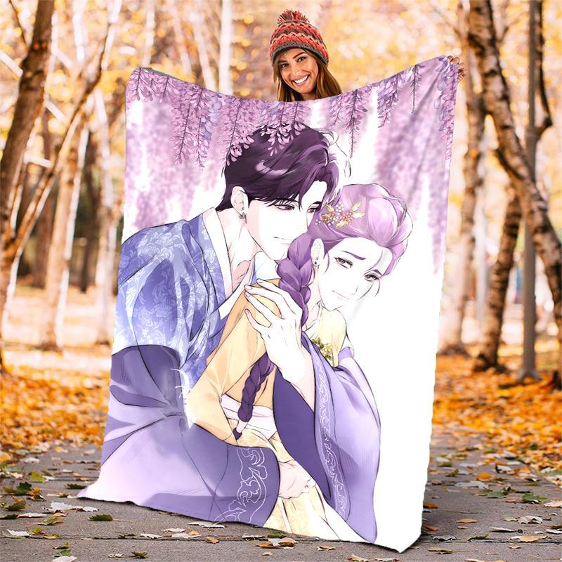 KPOP Hunter Flannel Blanket Soft Warm All-Season Throw, Design for Camping, Car Travel, Hiking Sofa, Bed, Office Perfect Gift for Parties