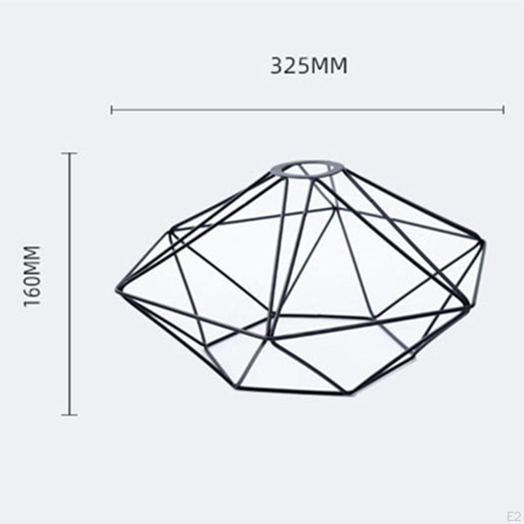 Wire Cage Lamp Shades Replacement DIY Ceiling Cover for Wall Lighting Indoor
