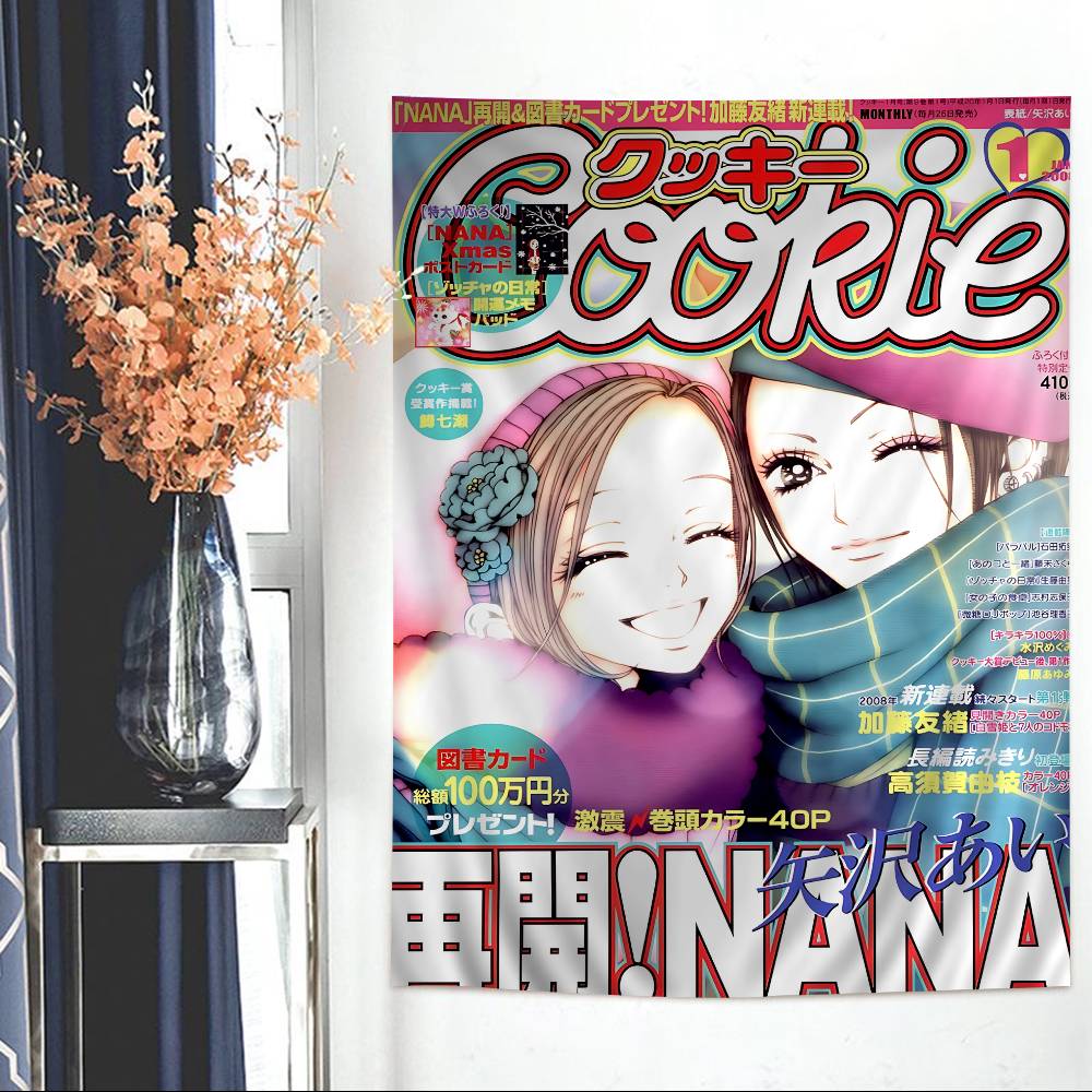 Popular NNana Anime Hanging Bohemian Tapestry Bohemian Wall Tapestries Mandala Kawaii Room Decor