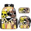 Game Incredibox Sprunki Pattern Large Capacity Three Piece Students School Bag
