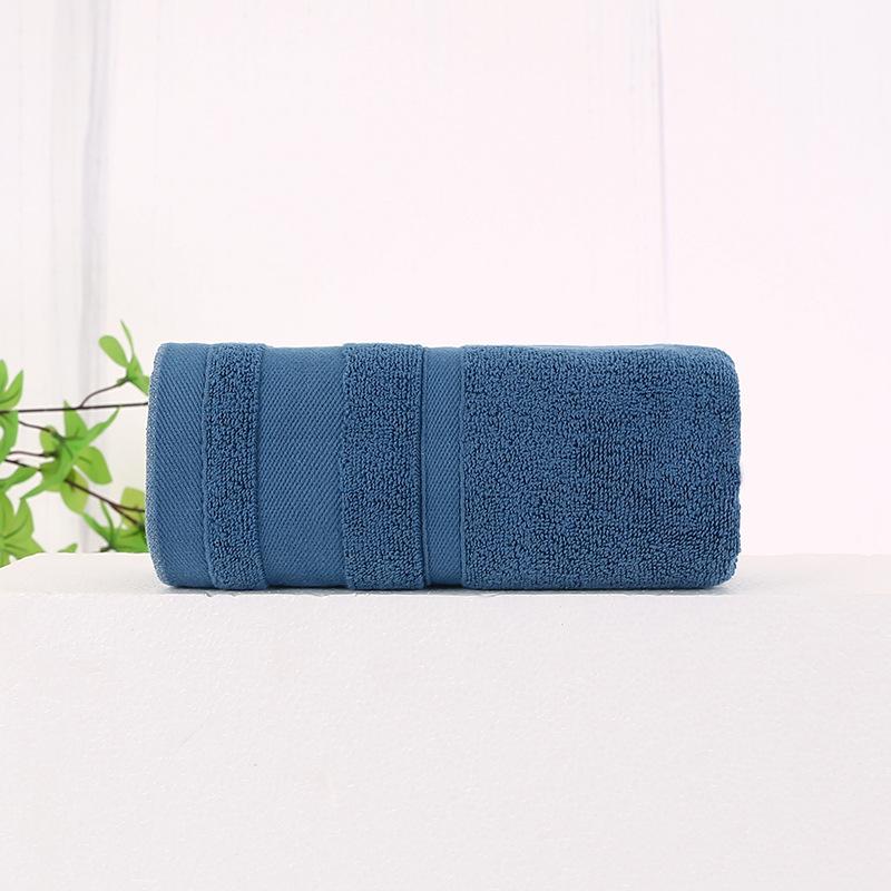 Pure Cotton Towel Plain Double Satin Face Wash Household Soft Dark Face Towel Men and Women Soft 32 Strands Towel