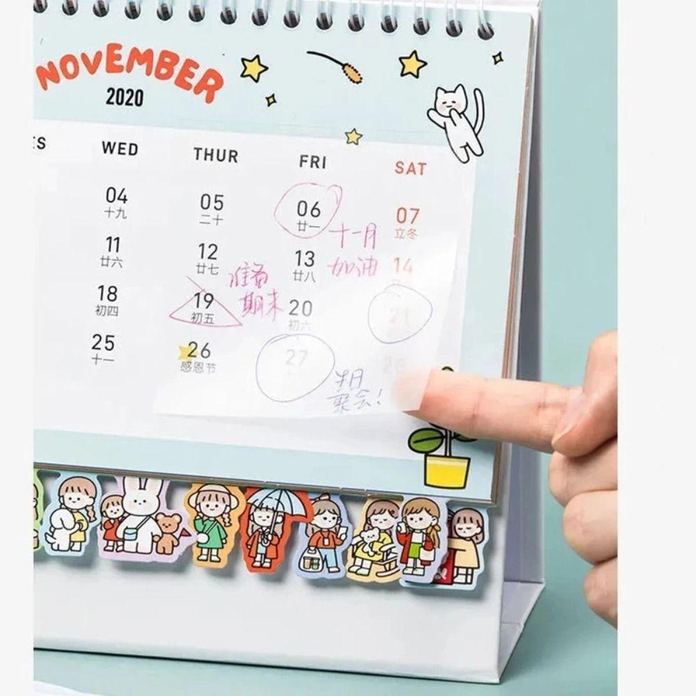 50 Sheets Transparent Sticky Notes Waterproof Paper Sticker Portable Note Paper