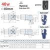 80-Type Right Angle Gear Reducer, Hollow/Solid Shaft, Single Phase 220V, Three Phase 380V, Variable Speed Motor