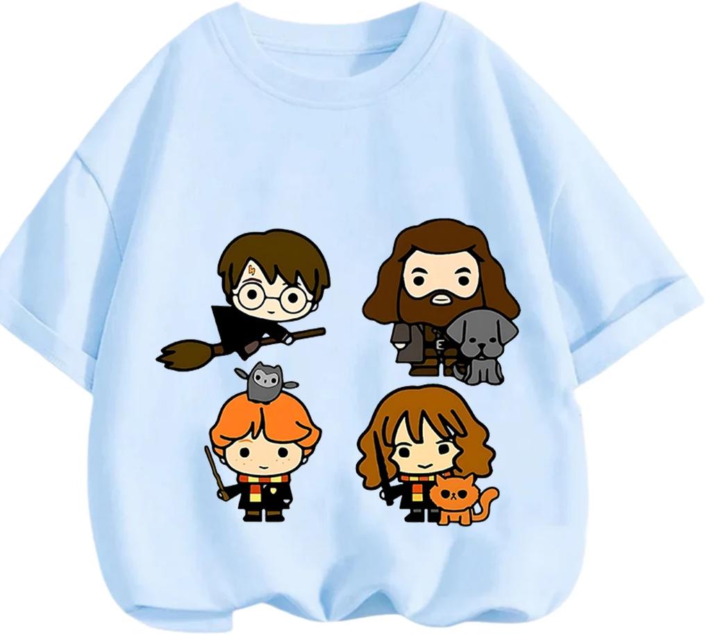 Cozy Lightweight Harry Potter T Shirt Summer Street Casual Short Sleeve Wear Boys Girls 3 14 Ages