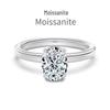 Moissanit S925 Sterling Silber Damenring - D Farbe, Super Glanz, Geometrisches Wassertropfen-Design, Ideal für Hochzeiten und Bankette