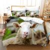 3D Printed Sheep Duvet Cover with Pillow Cover Bedding Set Single Double Twin Full Queen King Size Animal Bed Set Bedroom Decor