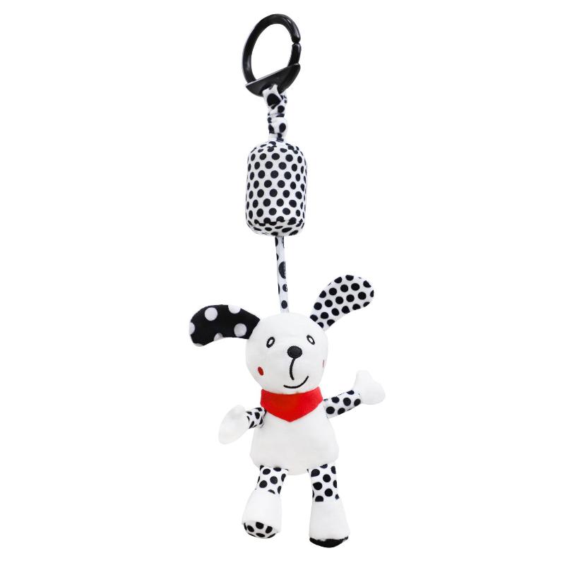 Baby Sensory Hanging Rattles Toy Black White Animals Stroller Infant Bed Wind Chimes 0-12 Months Infant Rattle Educational Toy
