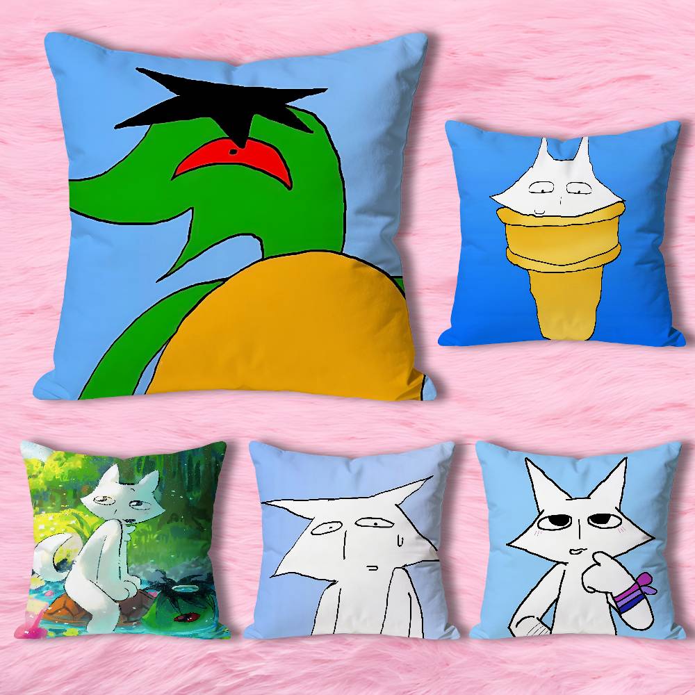 H-House Of Puso B-Bayani Cartoon Pillow Cover, 4K HD Printed Cushion Cover case with Various Exquisite Patterns