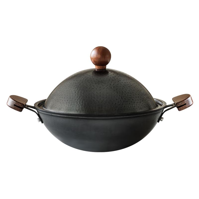 Shu Ke Cast Iron Double-Handle Wok