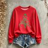 Women's Christmas Sweatshirt Long Sleeve Crewneck Pullover with Holiday Print