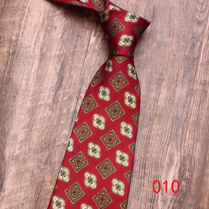 Rael 9Cm Business Casual Tie Men'S Printed Tie, Printed British Retro Tie