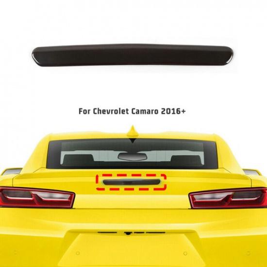 

Smoked Black Third Brake Light High Lamp Cover Trim Strips For Chevy Camaro 16+