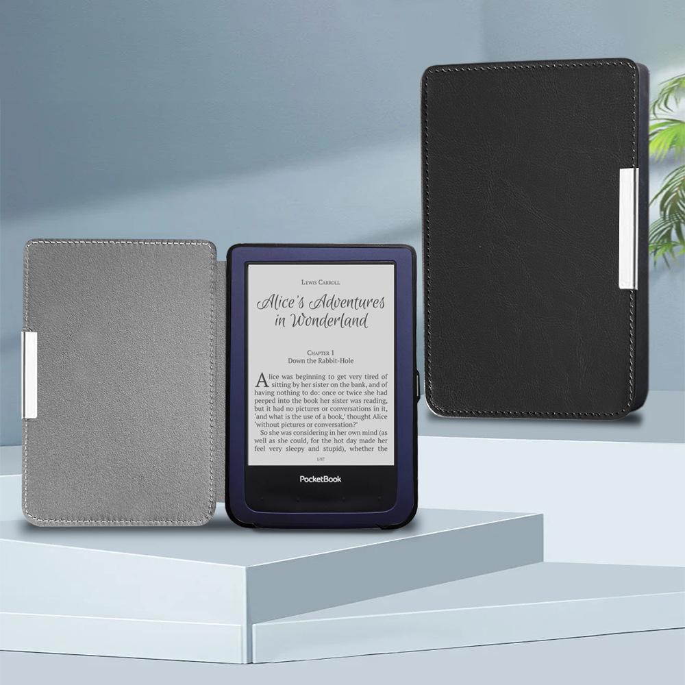 Leather E-Reader Protective Cover for Pocketbook Aqua 640/641