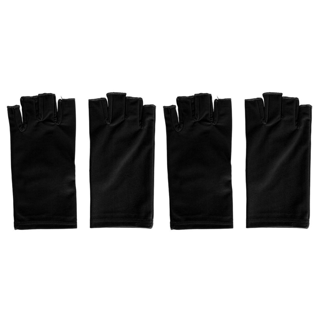 UV Gloves Prevent Skin Aging Fingerless Breathable Manicure Protection Gloves for Nail Curling