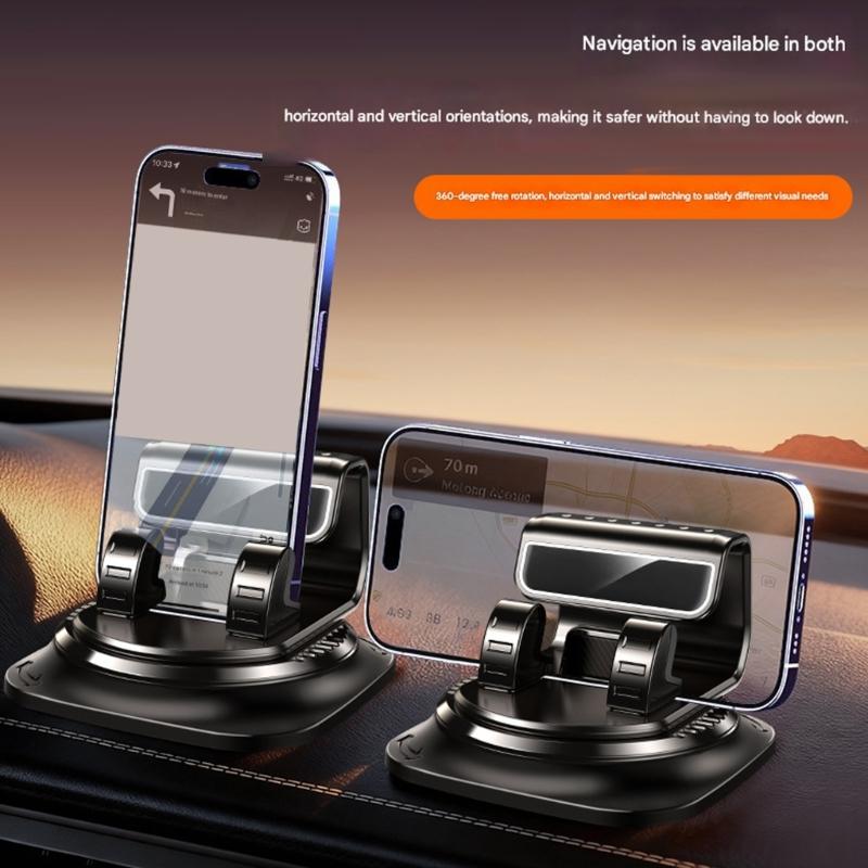Easy Installation 360 Degree Rotating Holder Bracket Car Phone Holder Dashboard Mount Holder for Most Cellphone Models
