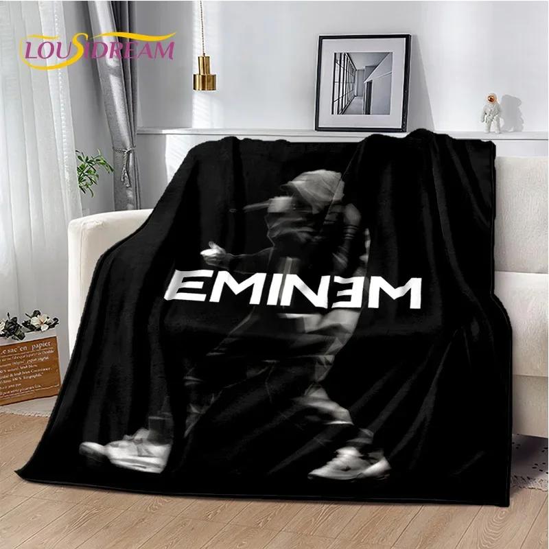New Rapper Eminem Tupac 2pac Hip-Hop Music Rap God Blanket,Soft Throw Blanket for Home Bedroom Bed Sofa Picnic Travel Cover 013