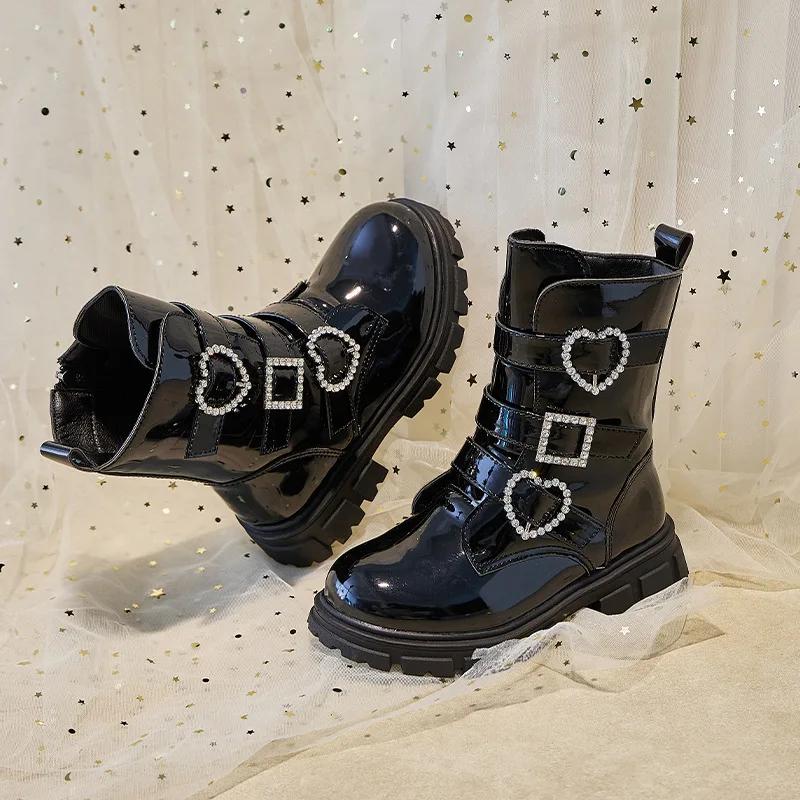 Children Casual Short Boots for Girls  Autumn Winter   Korean Style Soft Sole Non-slip Versatile Princess Shoes