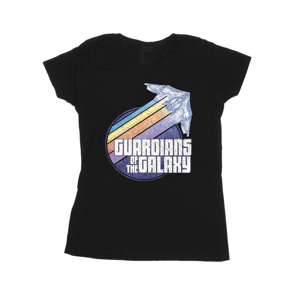 Guardians Of The Galaxy Womens/Ladies Badge Rocket Cotton T-Shirt