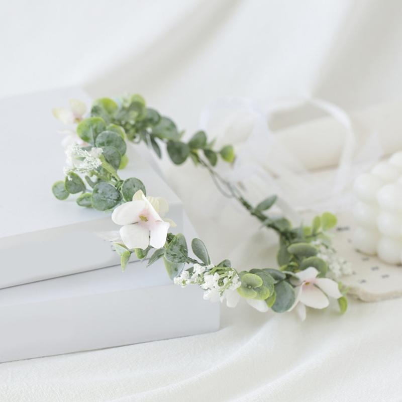 Blomsterkransar Blomsterkrans Hårband Håraccessoarer Blomsterkronor Bröllop Festivaler Fotorekvisita Huvudprydnad för Kvinnor