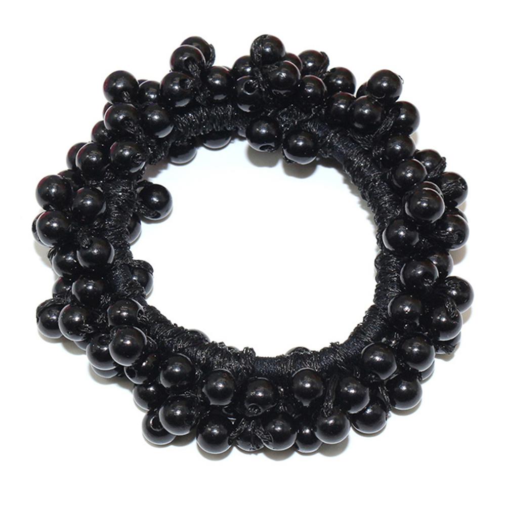 

1pc Elegant Lady Rubber Band Rope Pearl Hair Ring Girls Beaded Scrunchies Rubber Bands Ponytail Hair Accessories Elastic Headban