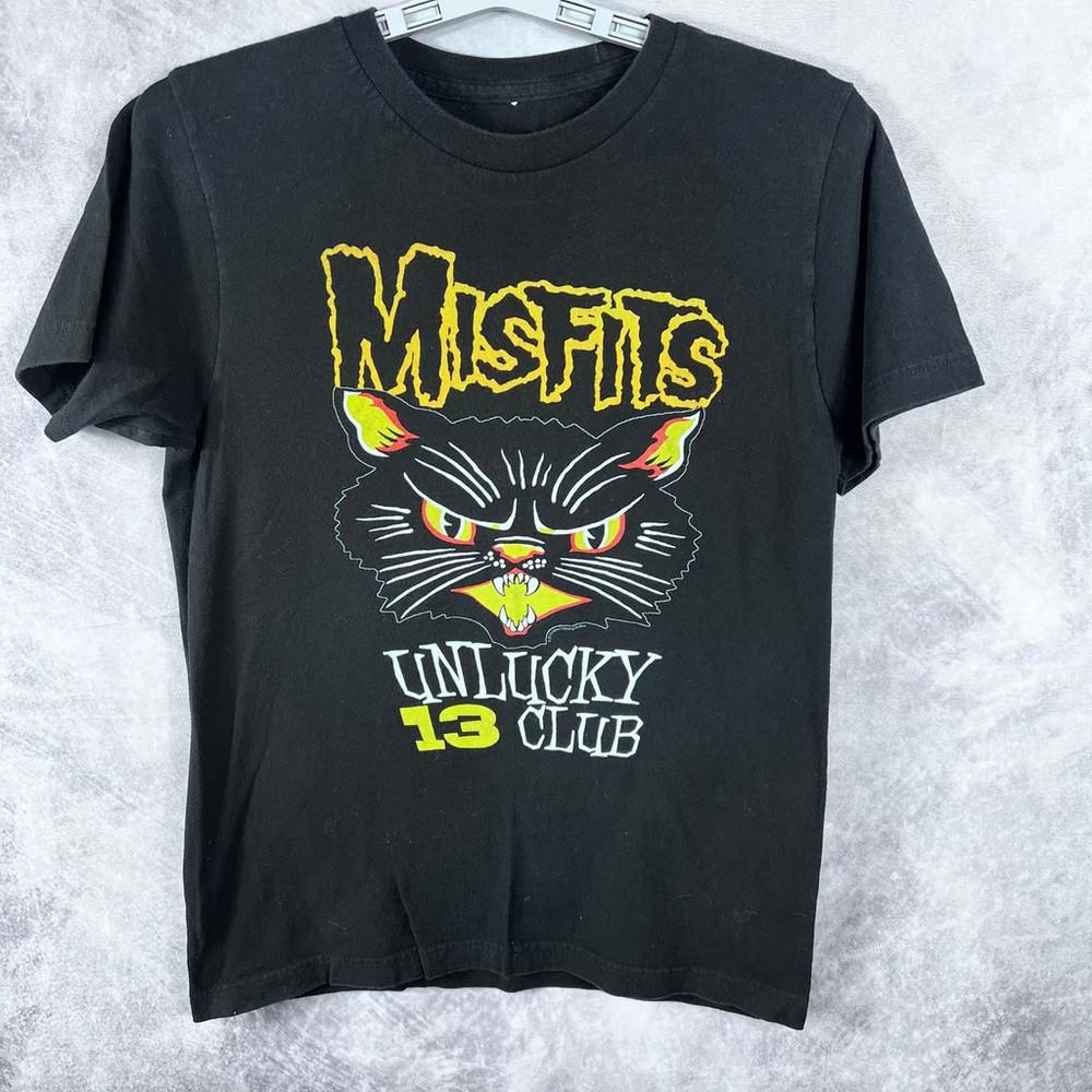Vintage Misfits Band Unlucky 13 Club Tour Unisex Graphic  S Unisex T-Shirt XXXXL