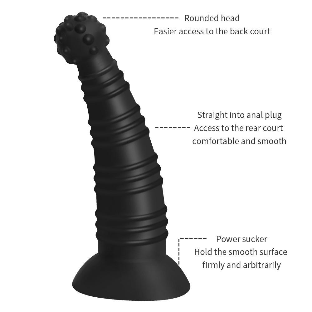 Silicone Suction Cup Wearable Anal Plug for Men and Women - Discreet Anal Dilator for Stimulation and Comfort.