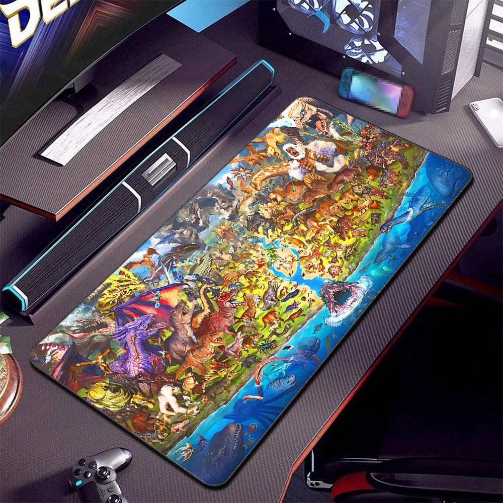 Ark Survival Evolved Tappetino Mouse Grande Accessori Gaming Tappetino Mouse Tappetino Tastiera Deskmat Computer Gamer Laptop Tappetino Mouse Dinosauro