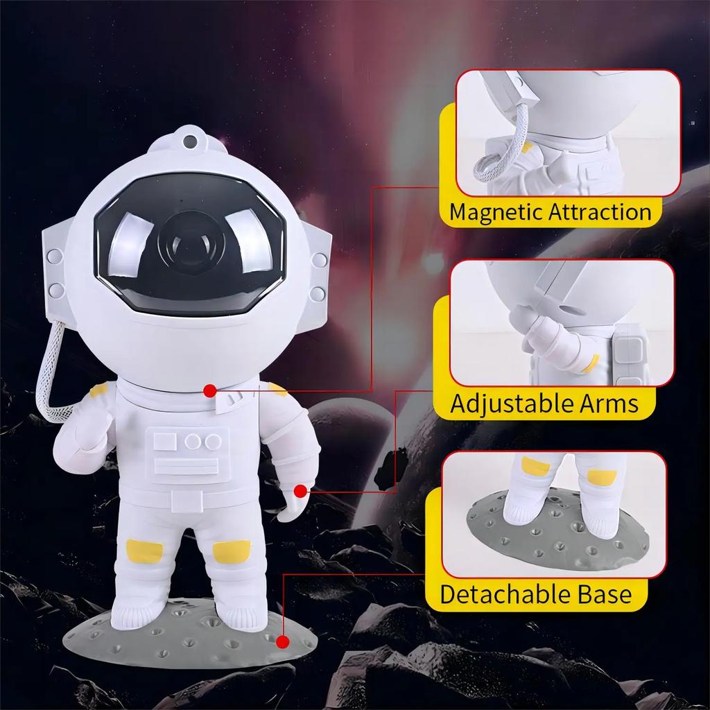 Astronaut Starry Sky Projector Night Light Galaxy Star Sky LED Projection Lamp With Remote For Kids Bedroom Home Party Decor