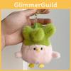 Plush Garlic Bird Toy Chicken Funny Girl Backpack Decoration Keychain Pendant
