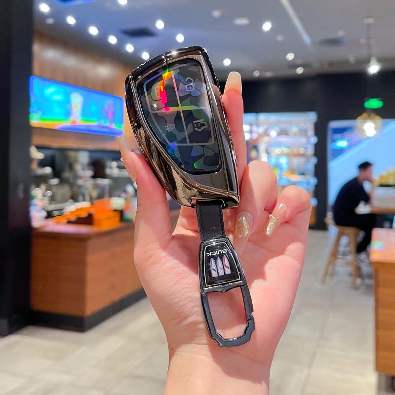 High-End Full-Coverage Metal Key Fob Case for Buick Envision Plus, Envision S/GS, and LaCrosse Cars