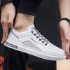 Summer breathable 2025 single mesh men's shoes sports hollow comfortable versatile non-slip wear-resistant small white shoes casual board shoes