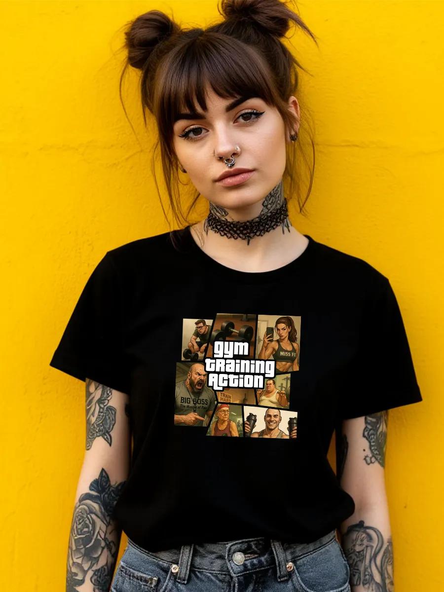 T-shirt with print feel good 3XL