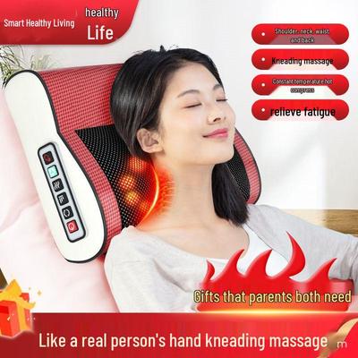Electric Heating Massage Pillow: Full Body Neck, Cervical, Lumbar Spine Protector